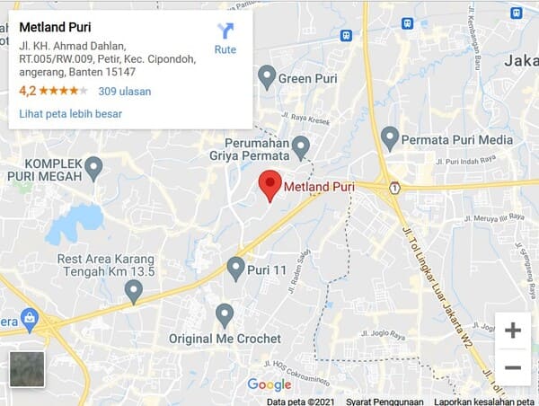 map metland puri